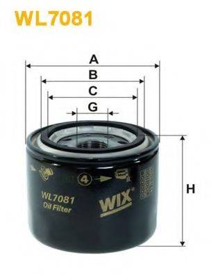 WIX FILTERS WL7081 Масляный фильтр