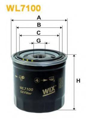 WIX FILTERS WL7100 Масляный фильтр