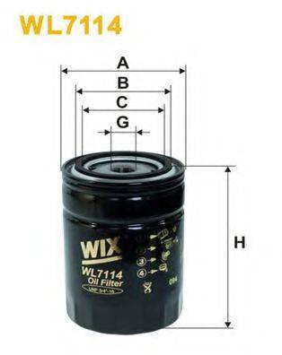 WIX FILTERS WL7114 Масляний фільтр