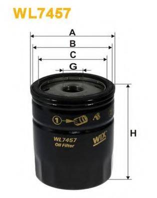 WIX FILTERS WL7457 Масляный фильтр
