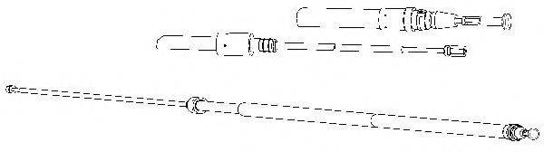 Трос, стояночная тормозная система CEF PU02236