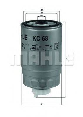 Топливный фильтр KNECHT KC 68
