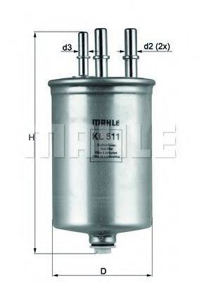 KNECHT KL511 Топливный фильтр