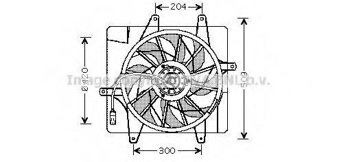 Вентилятор, охлаждение двигателя PRASCO CR7505