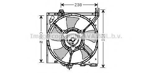 Вентилятор, охлаждение двигателя PRASCO DN7520