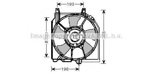 Вентилятор, охолодження двигуна PRASCO DN7521