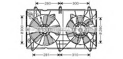 Вентилятор, охолодження двигуна PRASCO HD7516