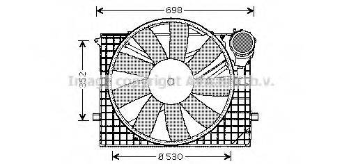 Вентилятор, охолодження двигуна PRASCO MS7505