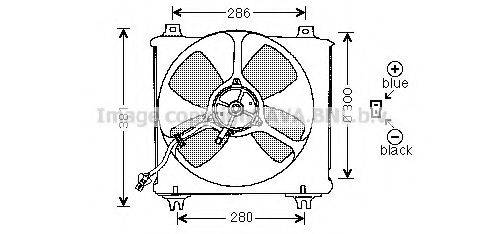 Вентилятор, охолодження двигуна PRASCO MZ7505