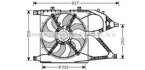 Вентилятор, охолодження двигуна PRASCO OL7519