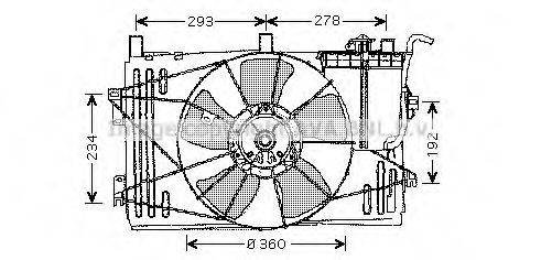 Вентилятор, охолодження двигуна PRASCO TO7508