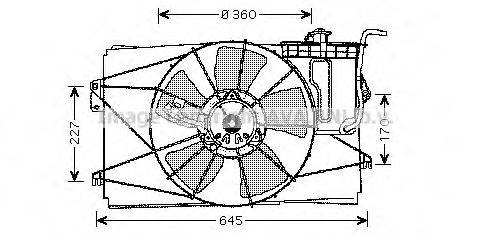 Вентилятор, охолодження двигуна PRASCO TO7524
