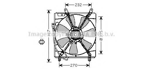 Вентилятор, охлаждение двигателя PRASCO TO7536