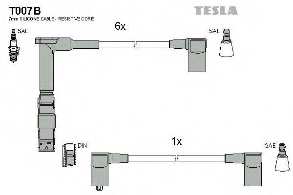TESLA T007B Комплект проводов зажигания