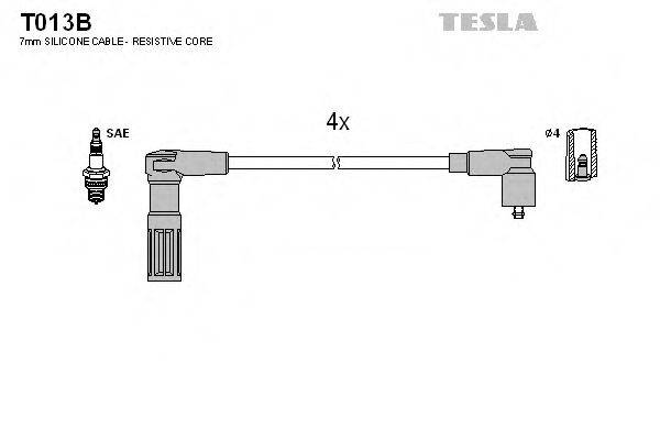 TESLA T013B Комплект проводов зажигания