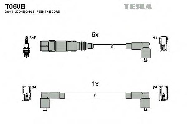 TESLA T060B Комплект дротів запалення