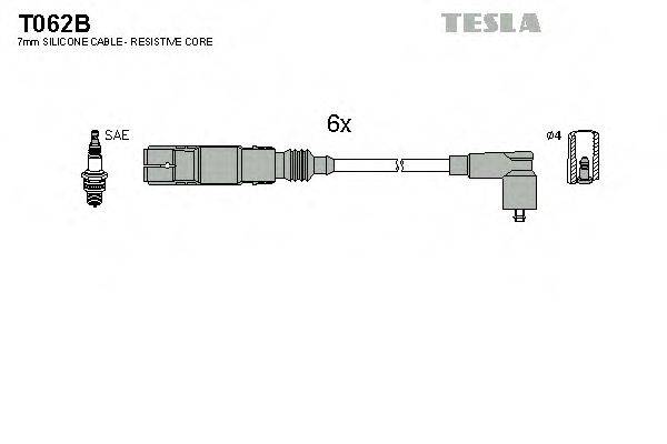TESLA T062B Комплект проводов зажигания
