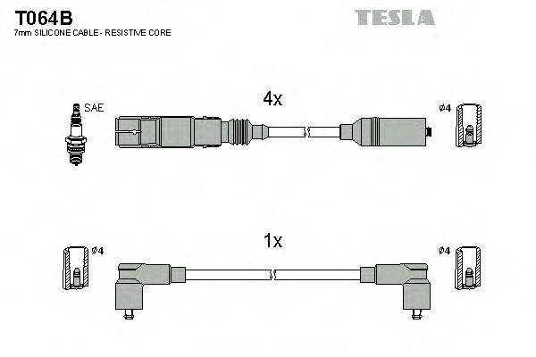 TESLA T064B Комплект дротів запалення
