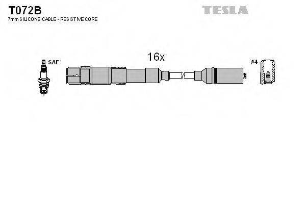 TESLA T072B Комплект проводов зажигания