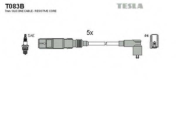 Комплект проводов зажигания TESLA T083B