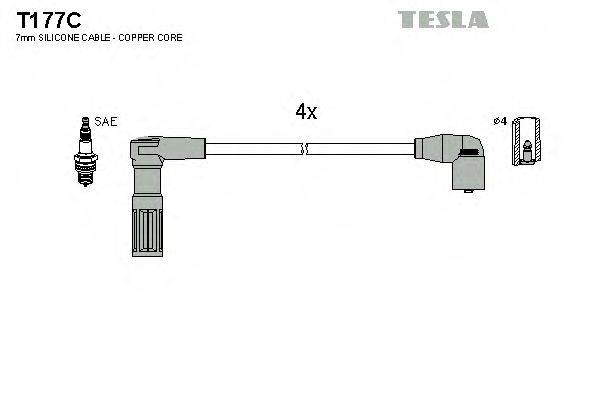 TESLA T177C Комплект дротів запалення