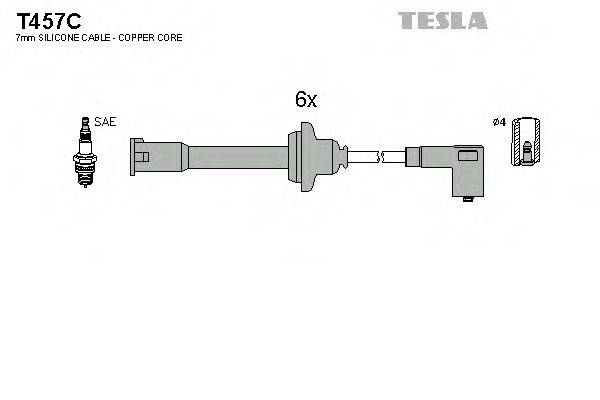 TESLA T457C Комплект дротів запалення
