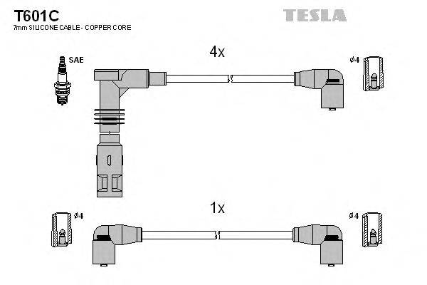 TESLA T601C Комплект проводов зажигания