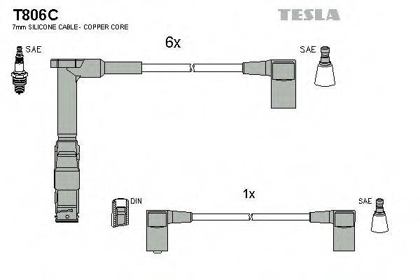 TESLA T806C Комплект проводов зажигания