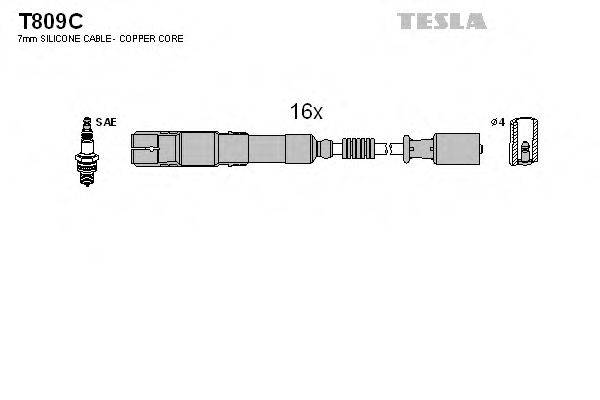 TESLA T809C Комплект проводов зажигания