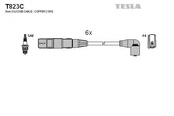 TESLA T823C Комплект дротів запалення