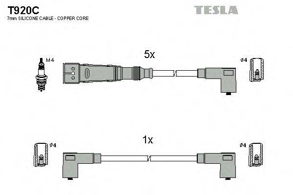 TESLA T920C Комплект проводов зажигания