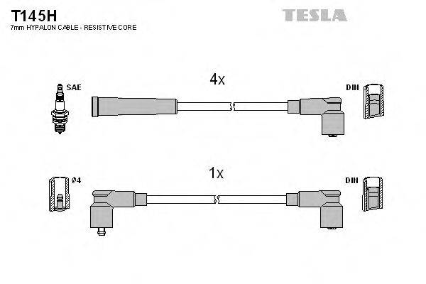 TESLA T145H Комплект проводов зажигания