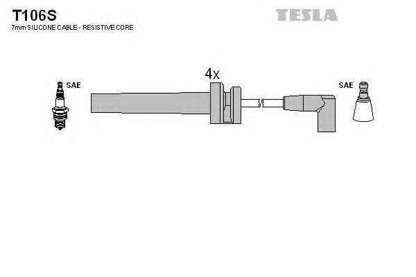 TESLA T106S Комплект дротів запалення