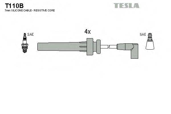TESLA T110B Комплект дротів запалення