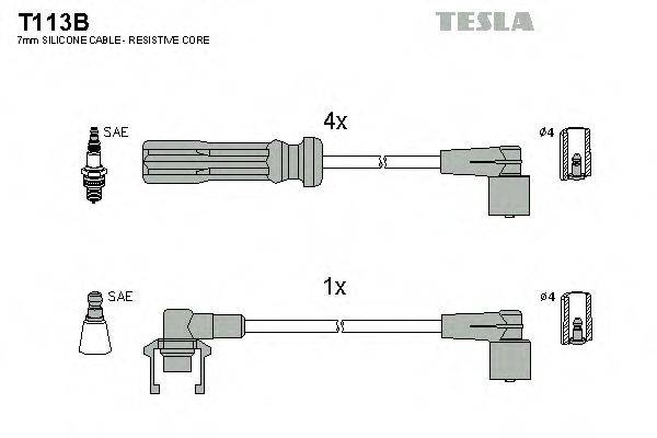 TESLA T113B Комплект дротів запалення