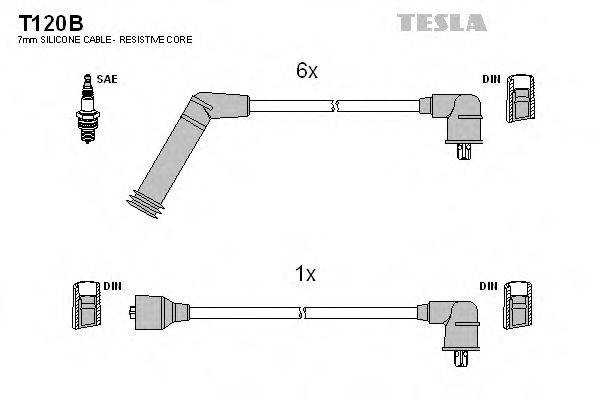TESLA T120B Комплект проводов зажигания