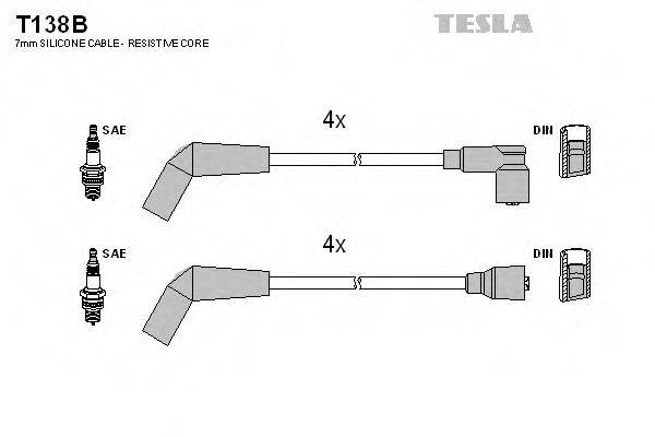 TESLA T138B Комплект проводов зажигания