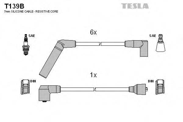 TESLA T139B Комплект проводов зажигания