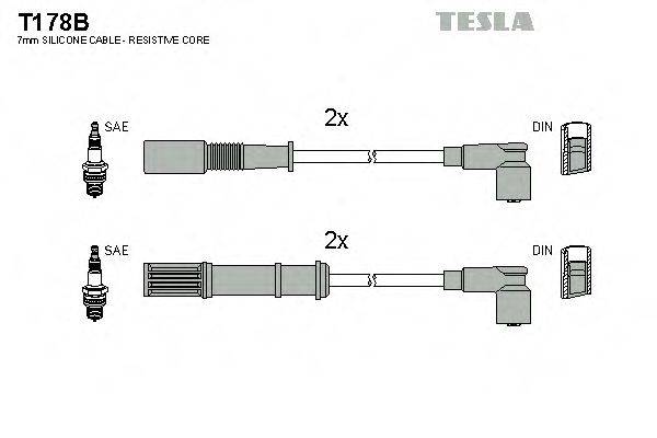 TESLA T178B Комплект проводов зажигания
