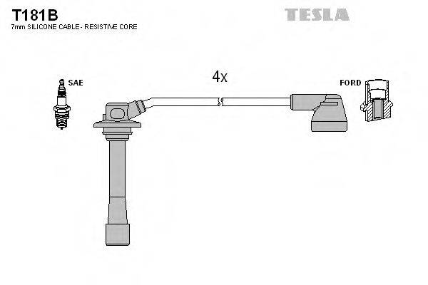 TESLA T181B Комплект проводов зажигания