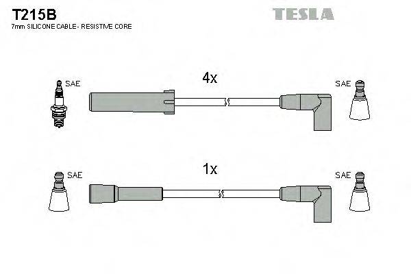 TESLA T215B Комплект проводов зажигания