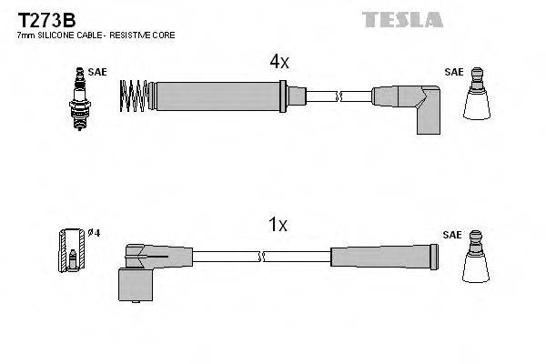 TESLA T273B Комплект дротів запалення
