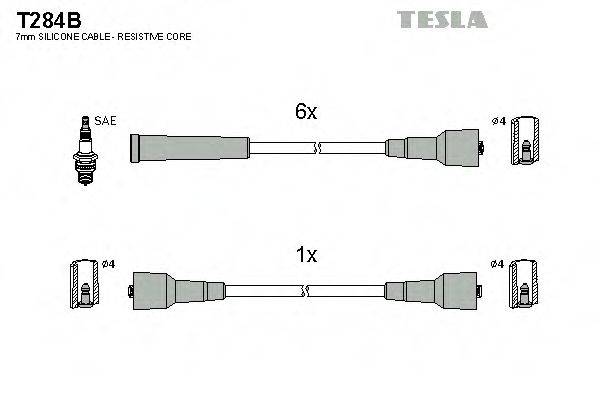 TESLA T284B Комплект проводов зажигания