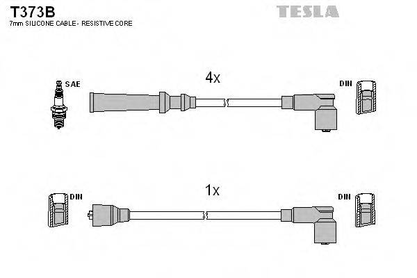 Комплект проводов зажигания TESLA T373B