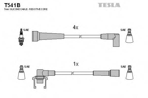 TESLA T541B Комплект проводов зажигания