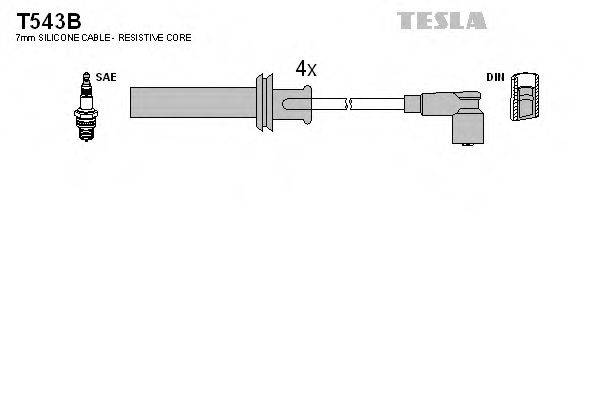 TESLA T543B Комплект проводов зажигания