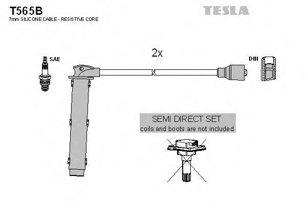 TESLA T565B Комплект проводов зажигания