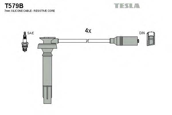 TESLA T579B Комплект проводов зажигания