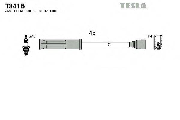 TESLA T841B Комплект дротів запалення