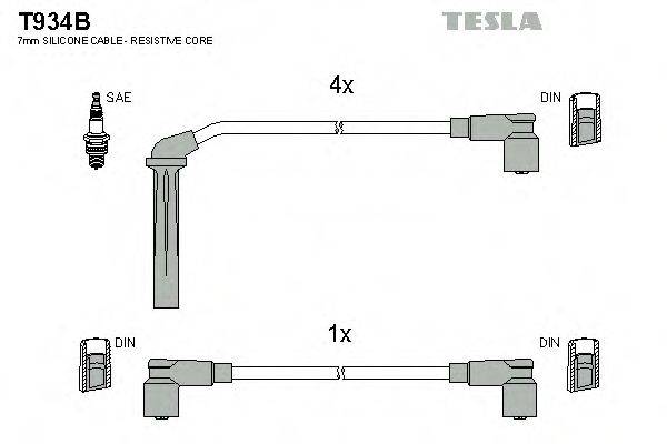 TESLA T934B Комплект проводов зажигания